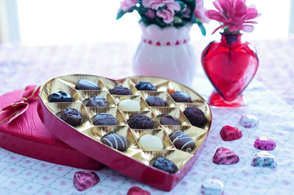 باکس شکلات برای هدیه‌ی ولنتاین