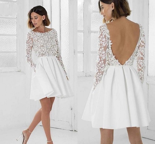 مدل لباس مجلسی کوتاه شیک 2021 بوز گیپور