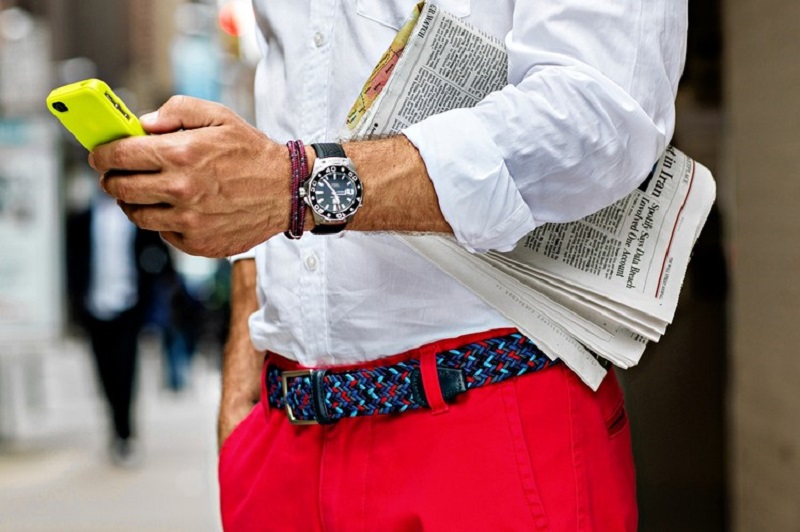 اکسسوری مردانه کمربند بافت