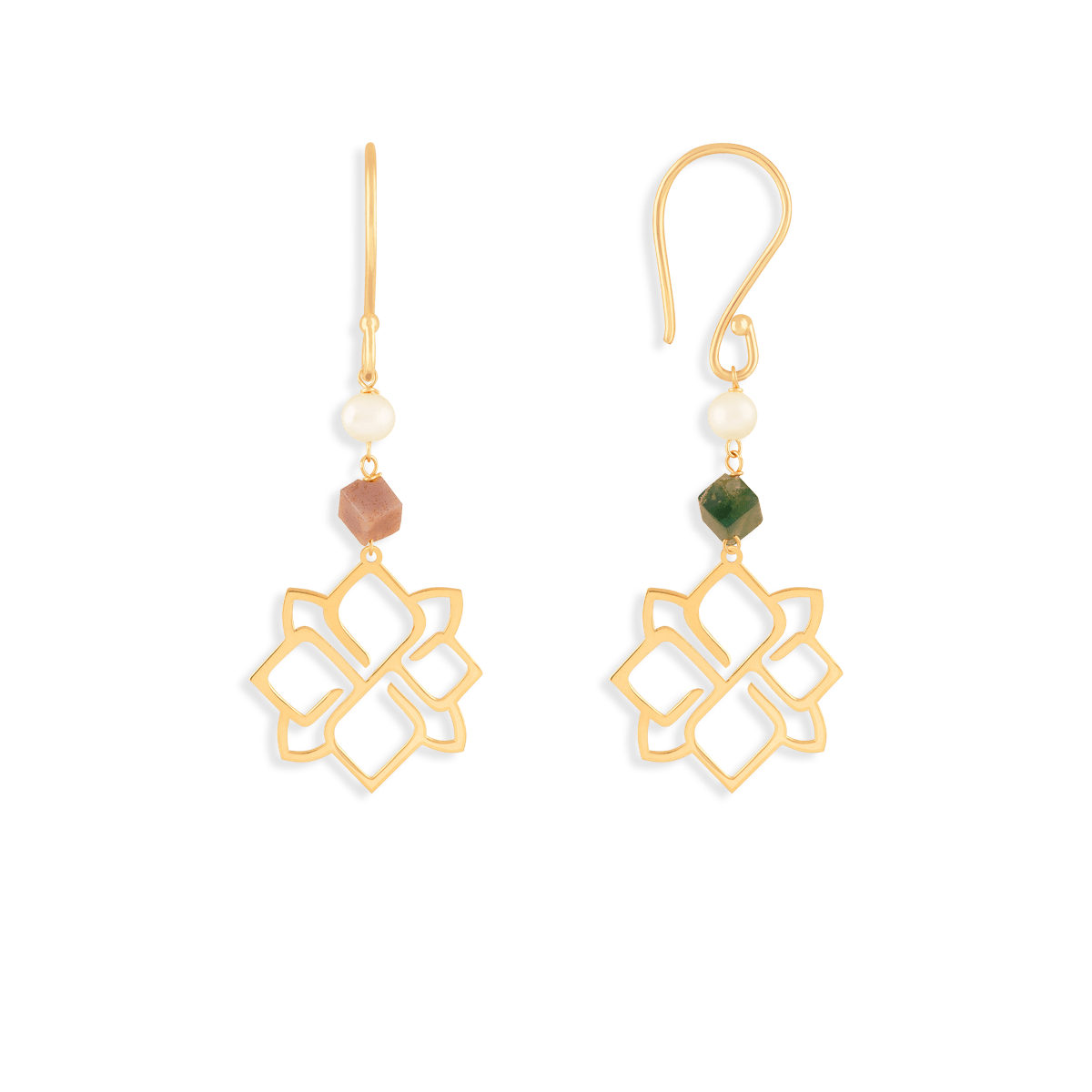 گوشواره طلا اسلیمی