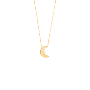 گردنبند طلا ماه هندسی