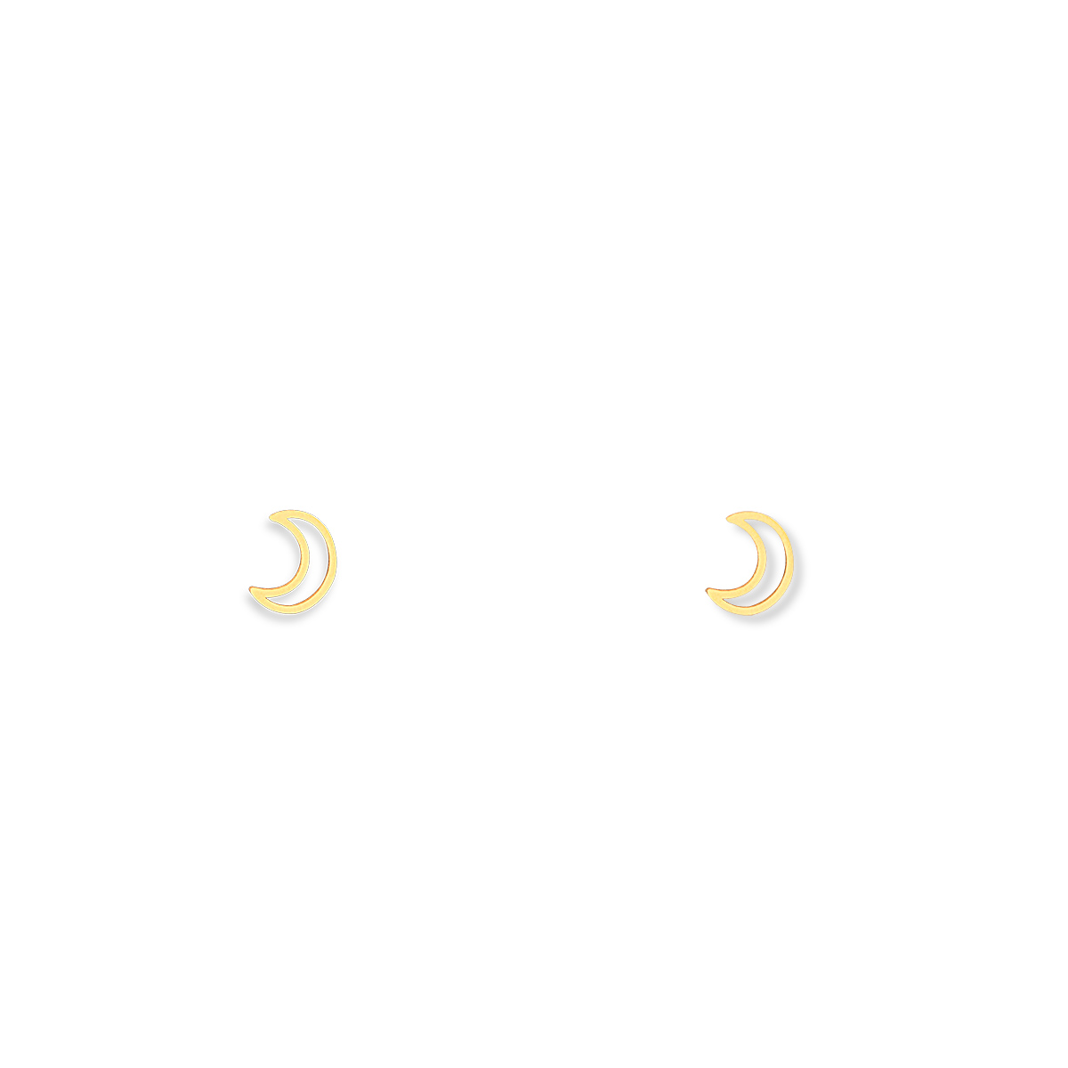 گوشواره طلا ماه تو خالی