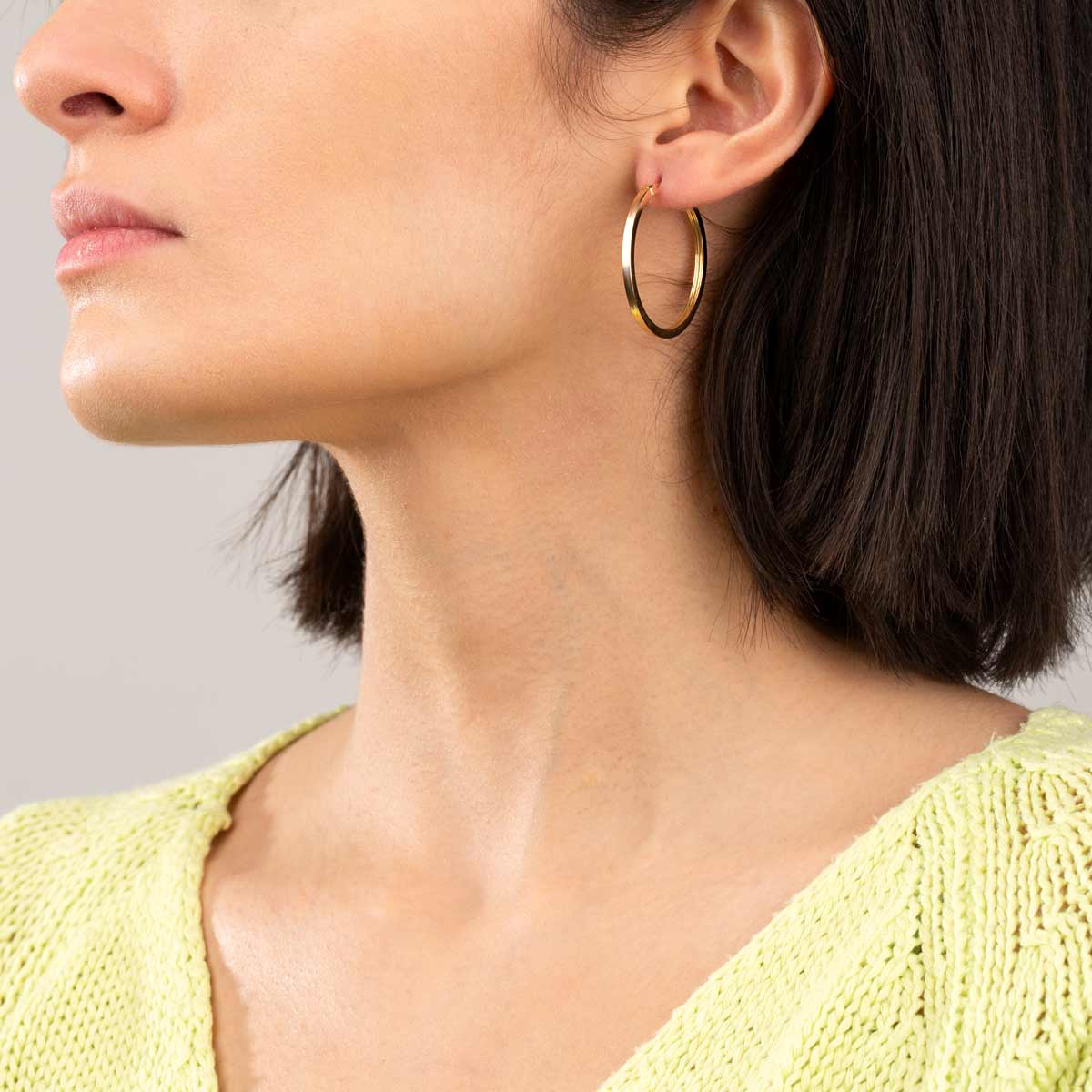 گوشواره طلا حلقه‌ای بزرگ