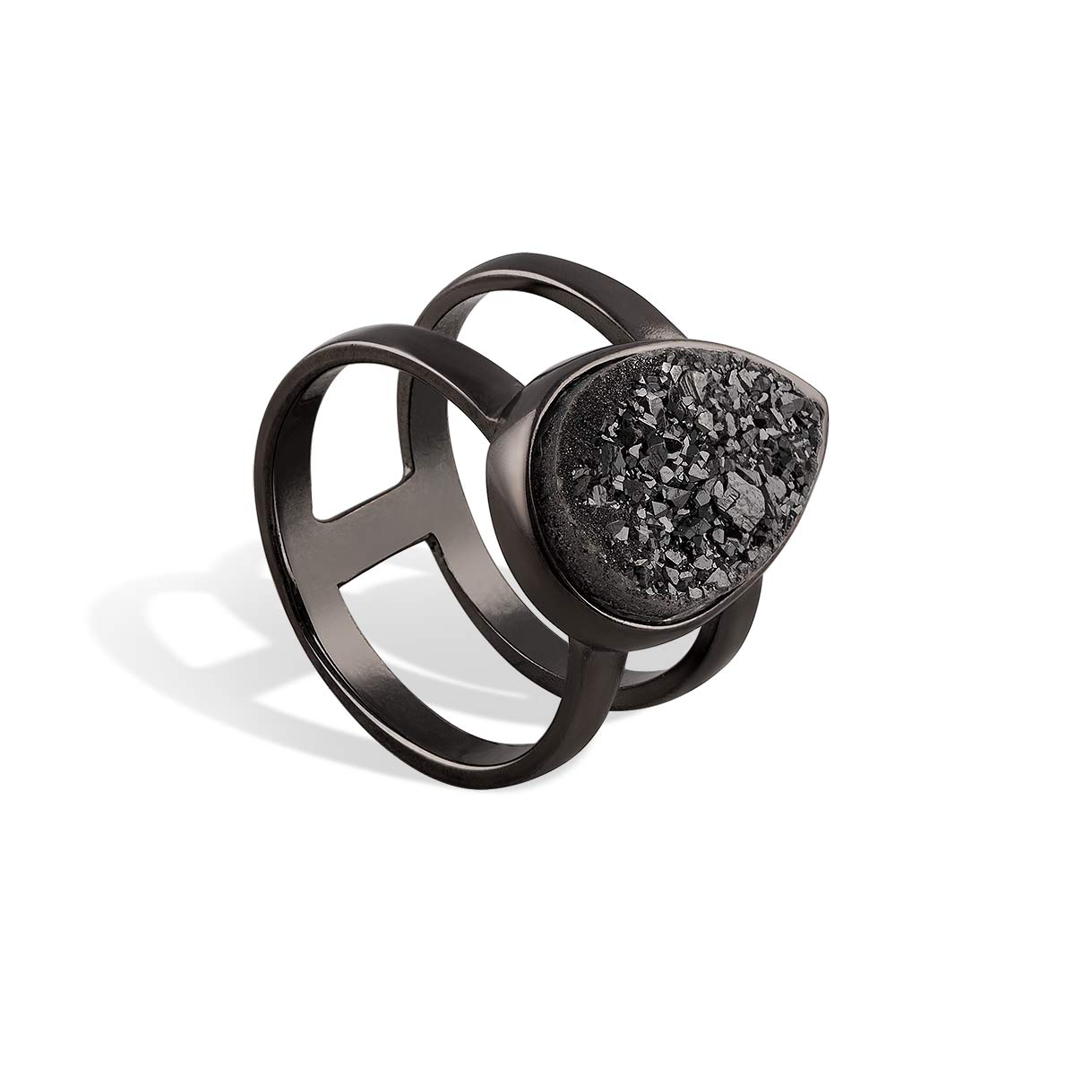 انگشتر نقره بلک پیریت Black pyrite