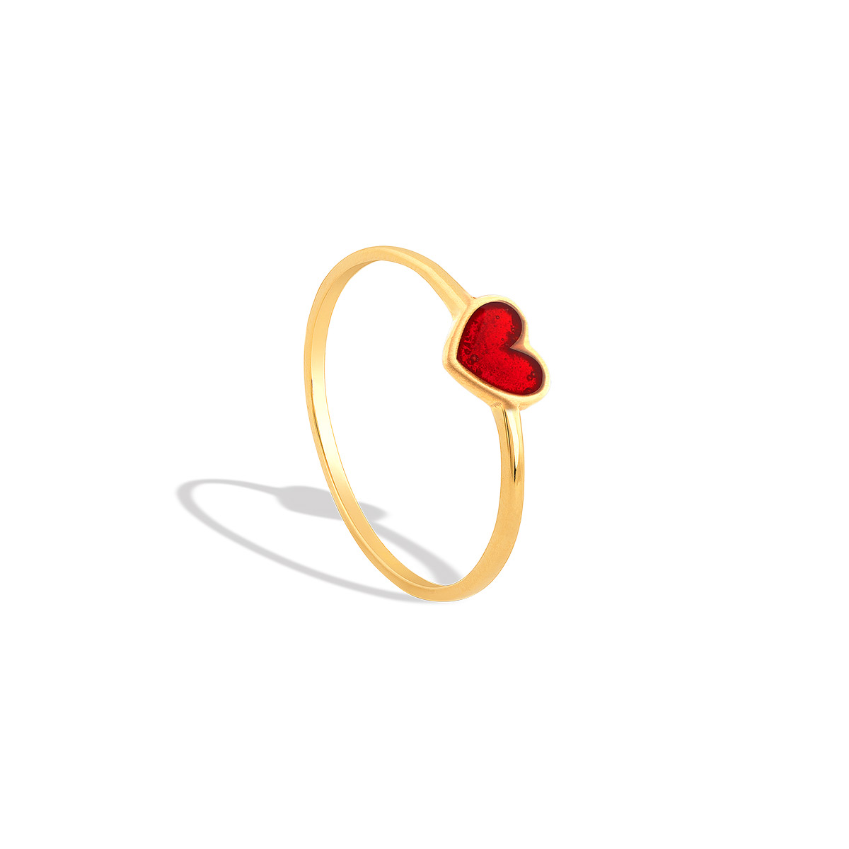انگشتر طلا قلب عاشقانه