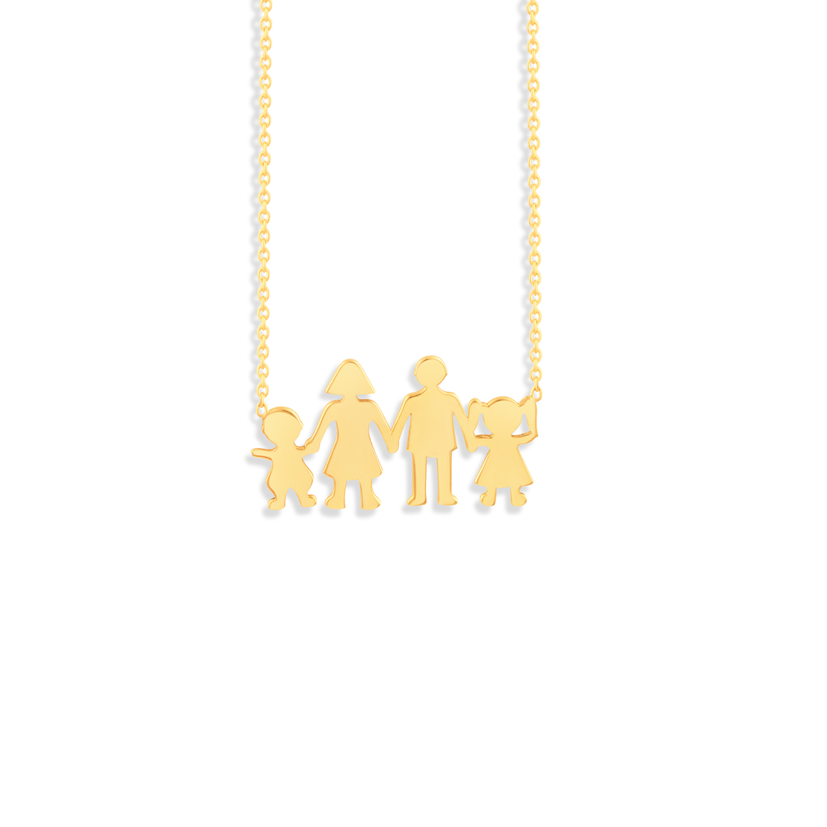 گردنبند طلا خانواده چهار نفره