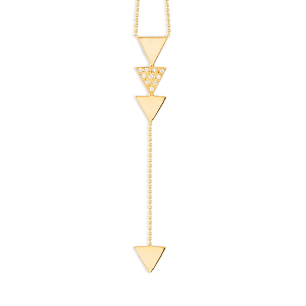 گردنبند طلا آویز دار مثلث