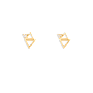 گوشواره طلا ۳ مثلث