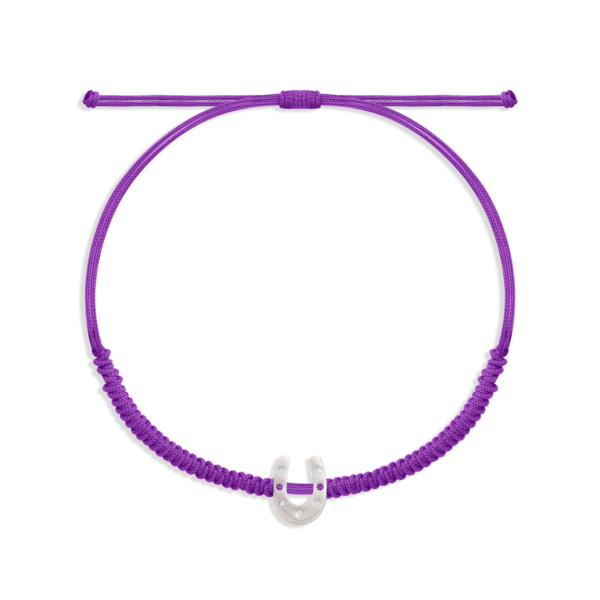 دستبند نقره بافت نعل داته