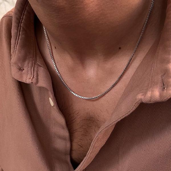 زنجیر نقره ونیزی یونیسکس