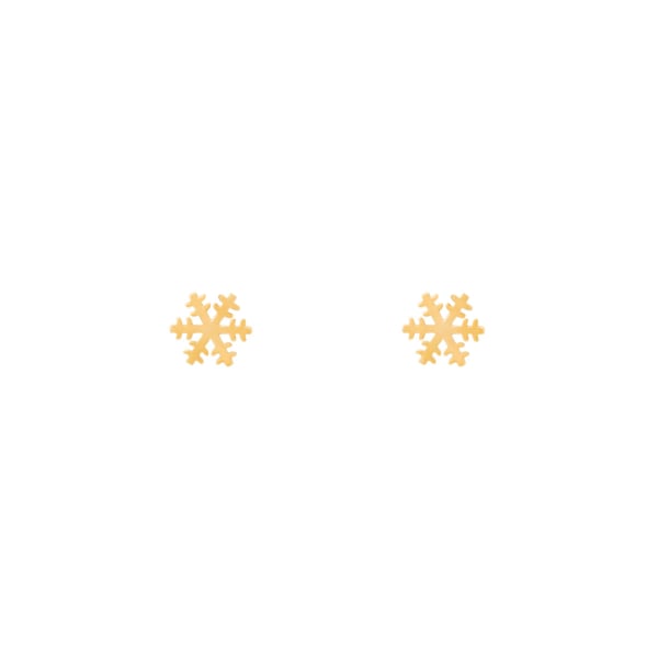 گوشواره طلا دانه برف