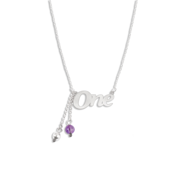 گردن آویز نقره One