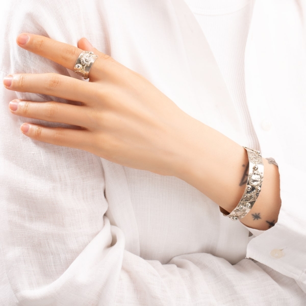 انگشتر نقره cell