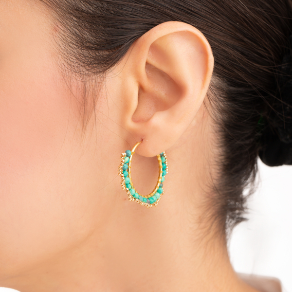 گوشواره طلا حلقه ای هولیت