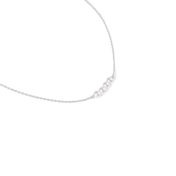 گردنبند نقره 4 مروارید