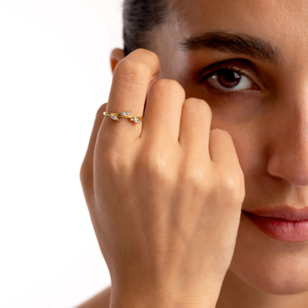انگشر طلا سه مارکیز