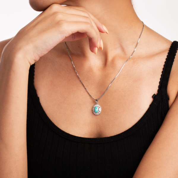 گردنبند نقره فیروزه 2