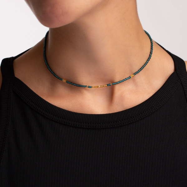 گردنبند طلا سنگی سنا