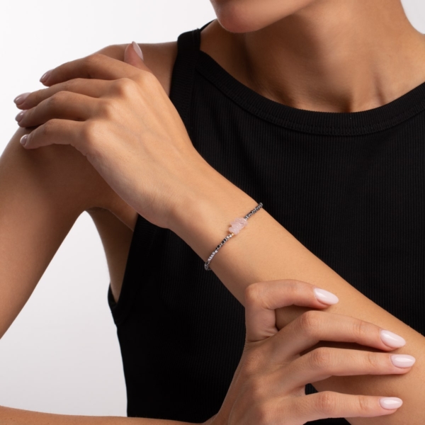 دستبند طلا سنگی رزان