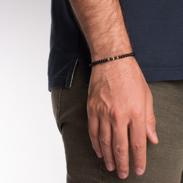 دستبند طلا مردانه اونیکس