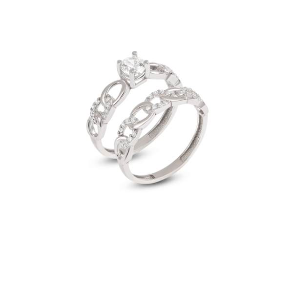 حلقه انگشتر نقره کارتیه سولیتر