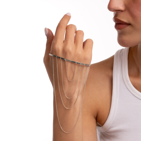 دستبند نقره زنجیری