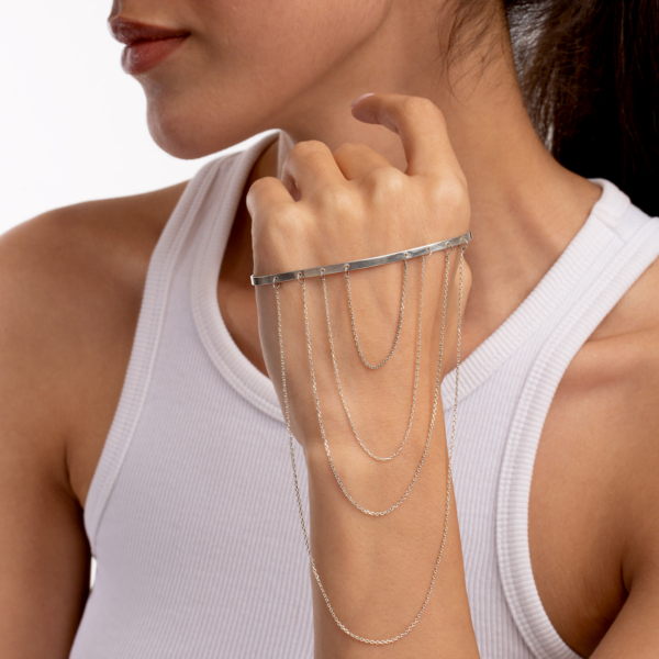 دستبند نقره زنجیری