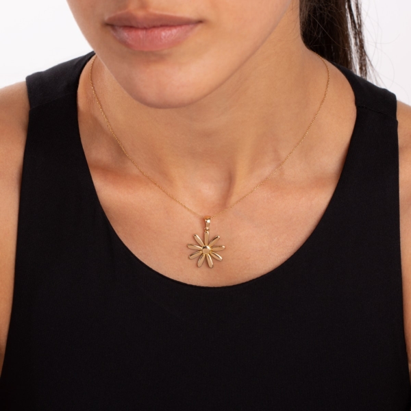 نیم ست طلا گل