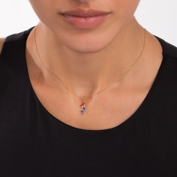 آویز طلا پری دریایی