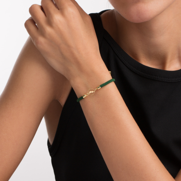 دستبند طلا بافت دایره کوه