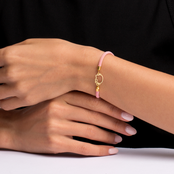 دستبند طلا بافت کیتی