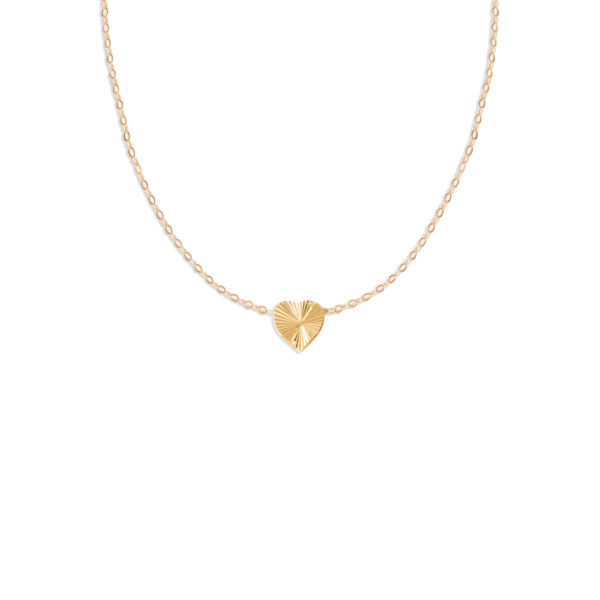 آویز طلا قلب تراش