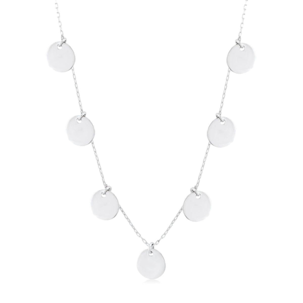 گردنبند نقره پولکی