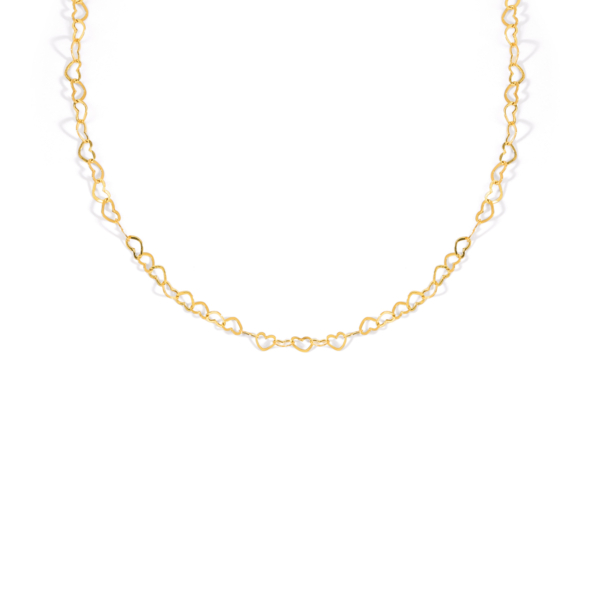 زنجیر طلا قلب پیپر