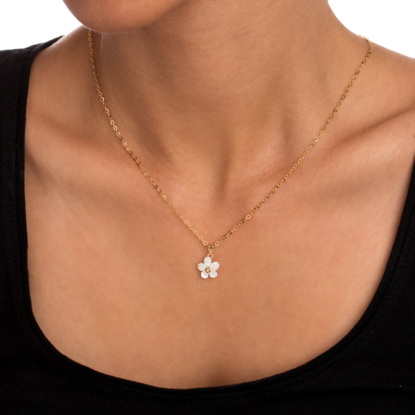 آویز طلا گل