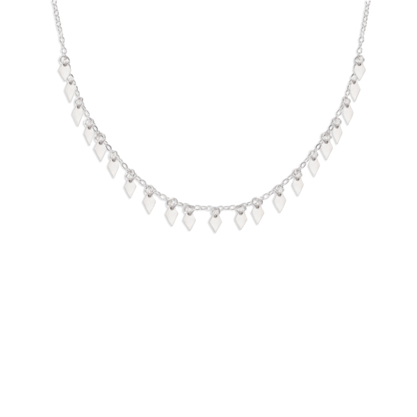 گردنبند نقره زنانه لوزی