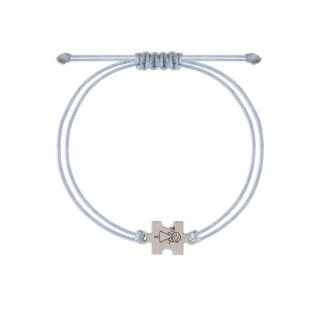 دستبند نقره و نخ پازل ست کاپل طلاباش