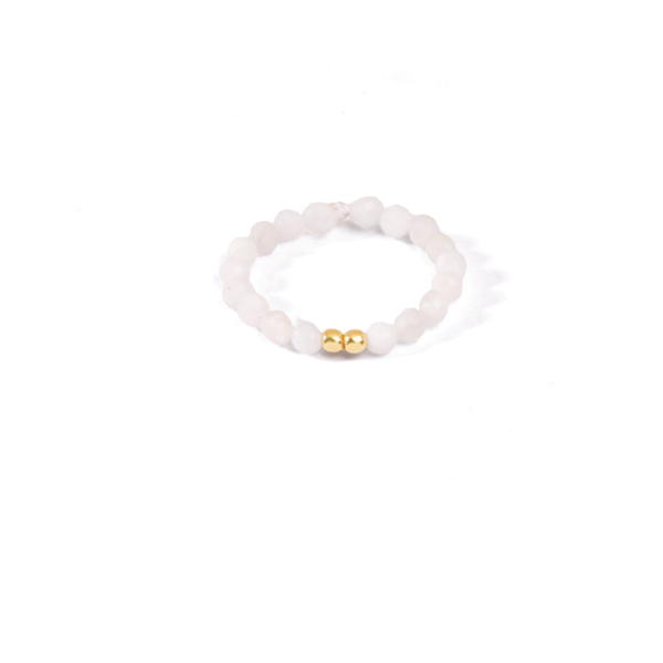 انگشتر طلا 2گوی و صدفی