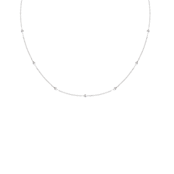 گردنبند نقره زنانه گوی و زنجیر