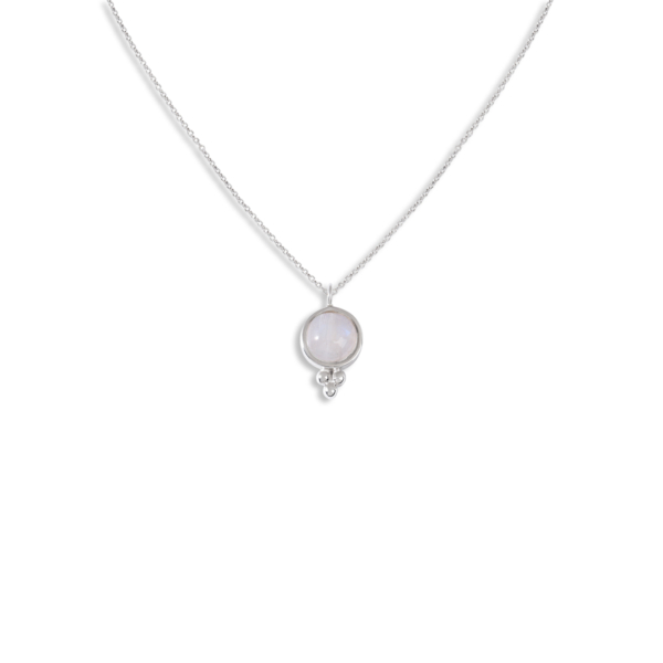 گردنبند نقره زنانه مون استون