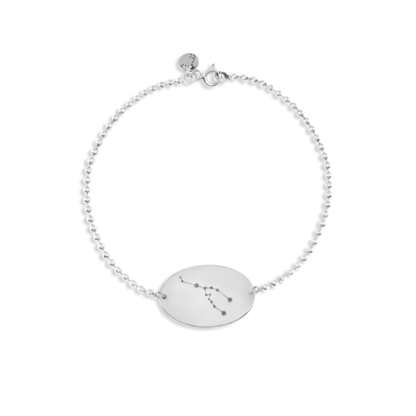 دستبند نقره پلاک ماه اردیبهشت