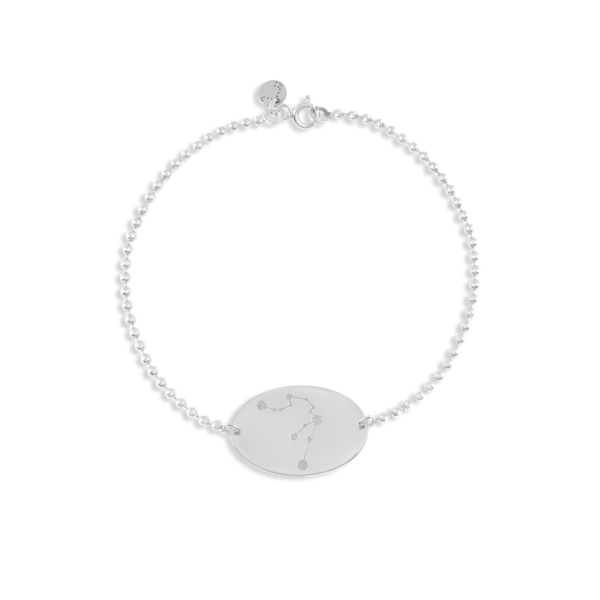 دستبند نقره با پلاک ماه بهمن