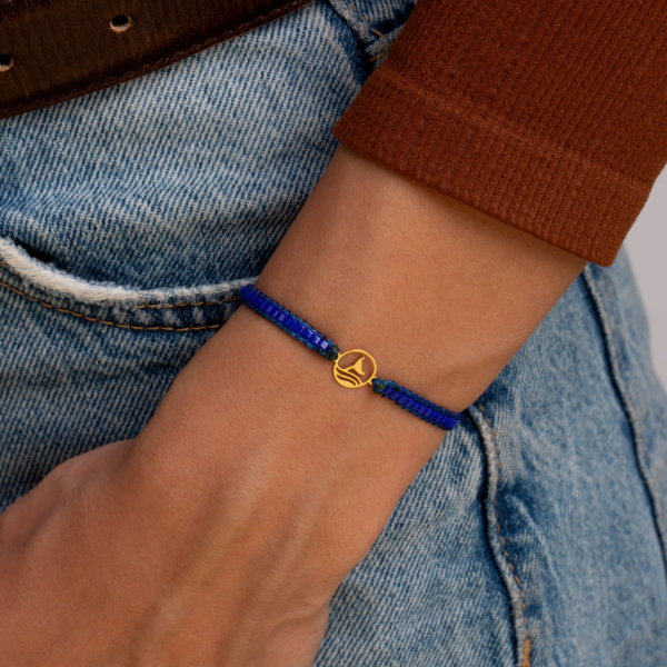 دستبند طلا وال و موج