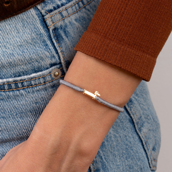 دستبند طلا سگ سوسیسی