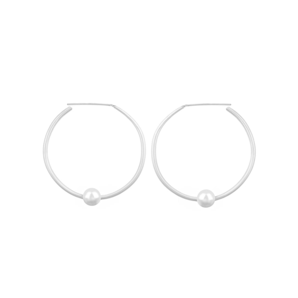 گوشواره نقره حلقه گوی