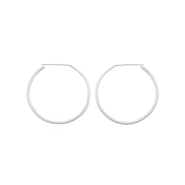 گوشواره نقره حلقه ای ساده