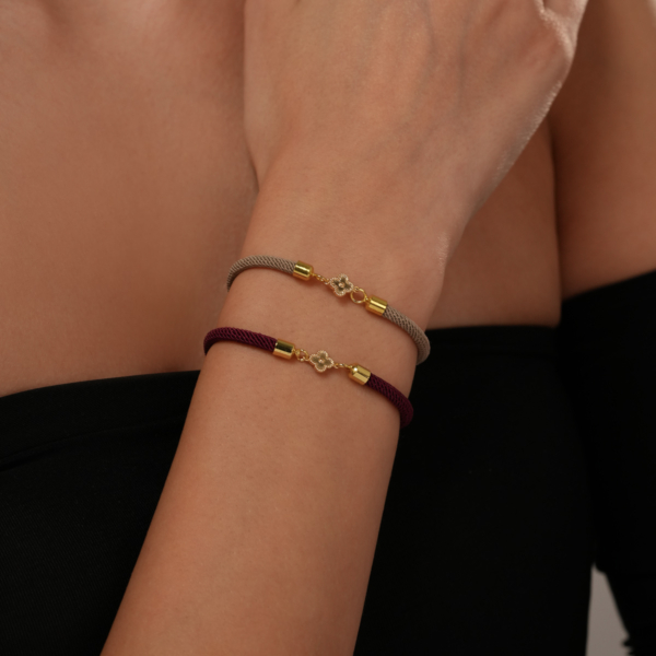 دستبند ونکلیف تمام طلا کرم