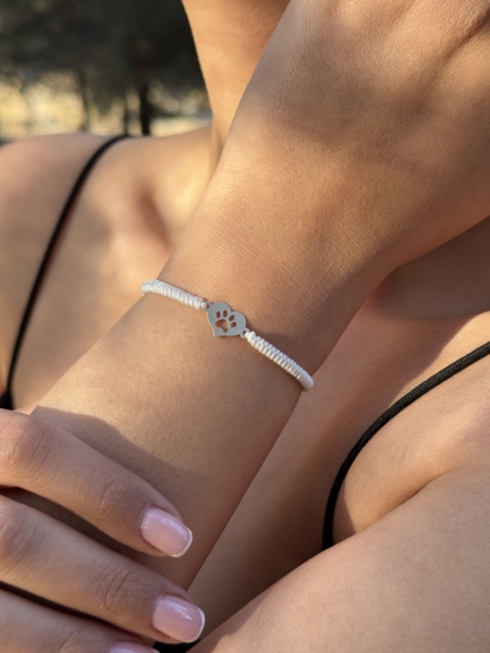 دستبند قلب پنجه سگ