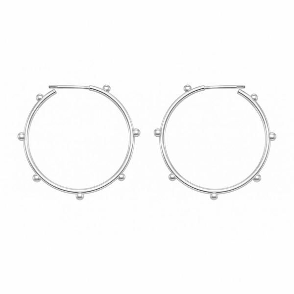 گوشواره نقره حلقه هور