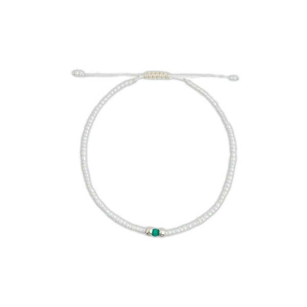 دستبند نقره مهره